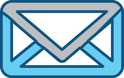 message envelope draw vector image