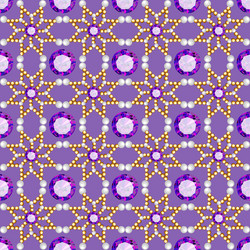 background seamless with pattern and gems vector image