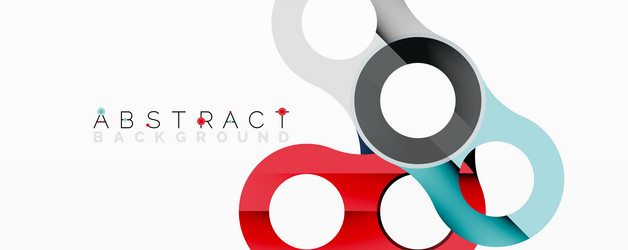 modern abstract design overlapping circles create vector image