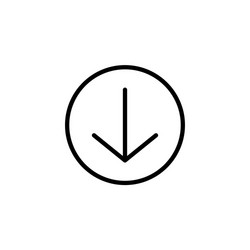 scroll down icon scrolling symbol for web design vector