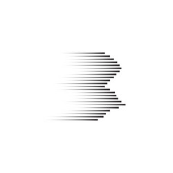 set speed lines isolated motion effect vector image