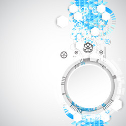 abstract background with various technological vector image