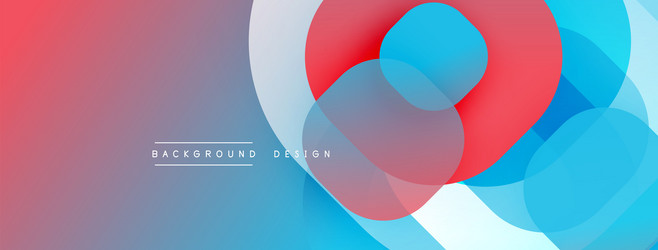 abstract colorful shapes overlap creating dynamic vector image