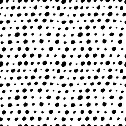 black round specks in a row seamless pattern vector image