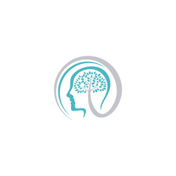 Head human smart logo brain artificial Royalty Free Vector