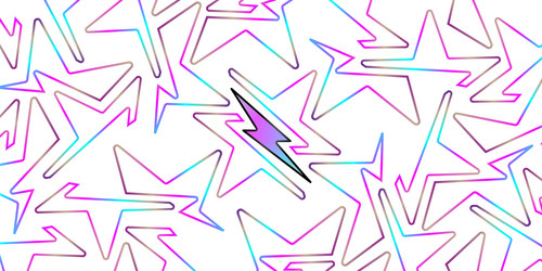 lightning seamless pattern on white background vector image