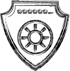 shield security password code vector image