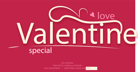 text effect template easy editable and customize vector image