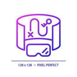2d thin linear gradient innovative device icon vector image
