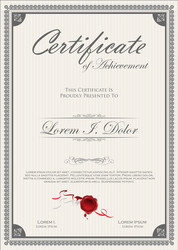 elegant certificate or diploma retro vintage Vector Image