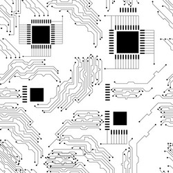 Microcircuit Pattern - Abstract Tech vector image
