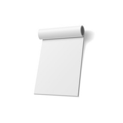 notepad realistic design empty template vector image