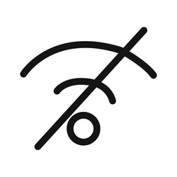 offline icon linear graphics set vector image