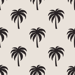 seamless pattern with palm trees tree vector image