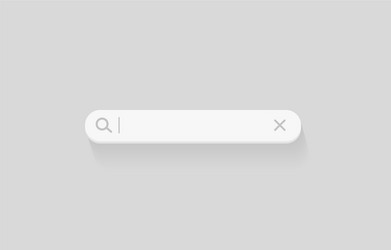 3d search bar browser button for website and ui vector image