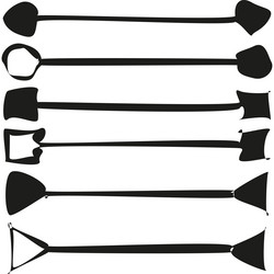 bullet arrows icon shape pointer markers flow vector image