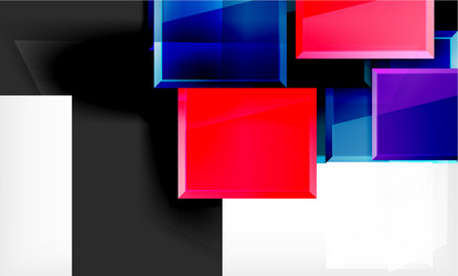 colorful square and rectangle blocks background vector image