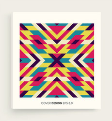 mosaic pattern abstract colorful geometric design vector image