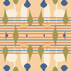 seamless geometric pattern in pop art design vector image
