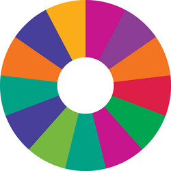 segmented circles from 2 to 20 parts circular vector image