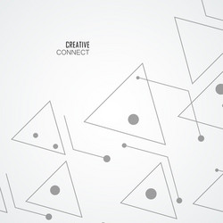 simple pattern from triangles of lines and black vector image