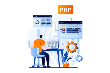 Software Development Team Scene vector image