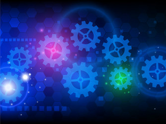 abstract engineering hi-tech technology background vector image