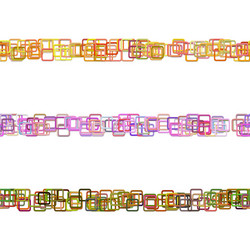 repeatable square pattern text rule line design vector image