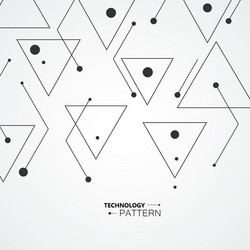 simple pattern from triangles of lines and black vector image