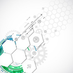 abstract technological background with various vector image