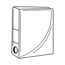 office binders empty sketch style vector image