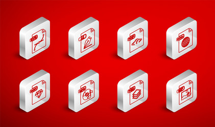 File and Document Icons - Set vector image
