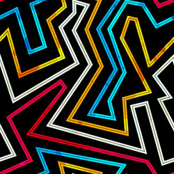 Neon Stripe Pattern vector image