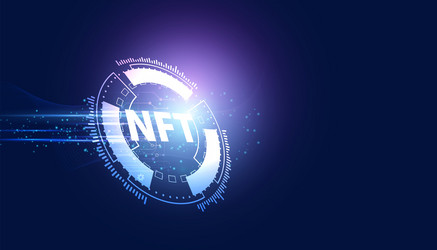abstract ntf digital image concept irreplaceable vector image