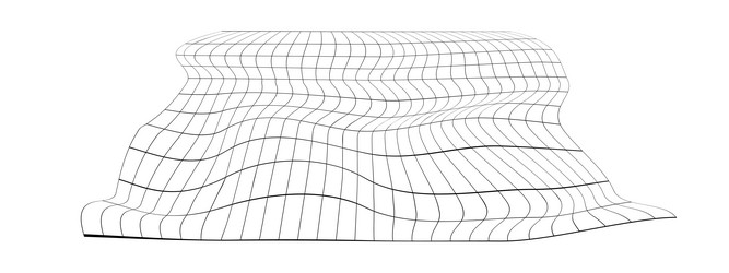 distorted grid warped mesh texture net vector image