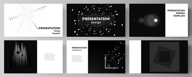 layout presentation slides design vector image