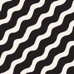 seamless pattern with hand drawn waves abstract vector image