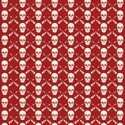 seamless pattern with skulls vector