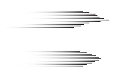 set speed lines isolated motion effect vector image