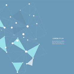 abstract connection structure science vector image