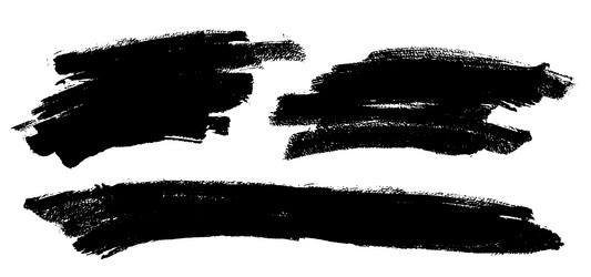 brush strokes rectangular painted objects vector image