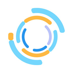 cycle circular graphic watching loading symbol vector image