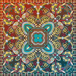 Paisley Pattern Fabric Vector Image