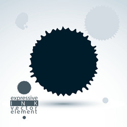 brush painted ink blob eps8 smudge background web vector image