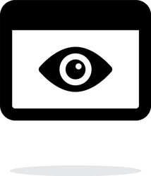 application monitoring icon on white background vector image