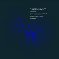 abstract background with a colored dynamic vector image