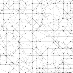 abstract polygonal space dots connected by lines vector image