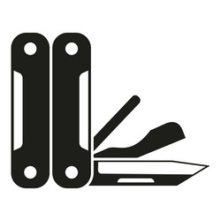 Blade multitool icon simple army knife Royalty Free Vector