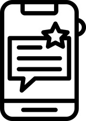 commentbox linear style icon design vector image