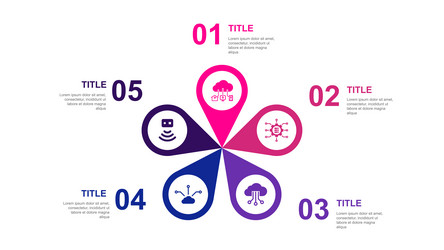 internet of things big data cloud computing vector image